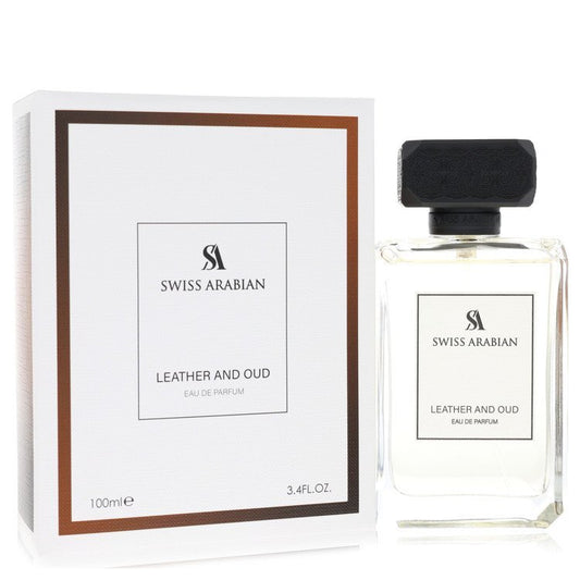 Swiss Arabian Leather And Oud by Swiss Arabian Eau De Parfum Spray (Unisex) 3.4 oz (Men)