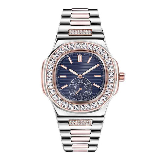 Men's Luxury Diamond Watches - Fashion Alloy Brand Gifts