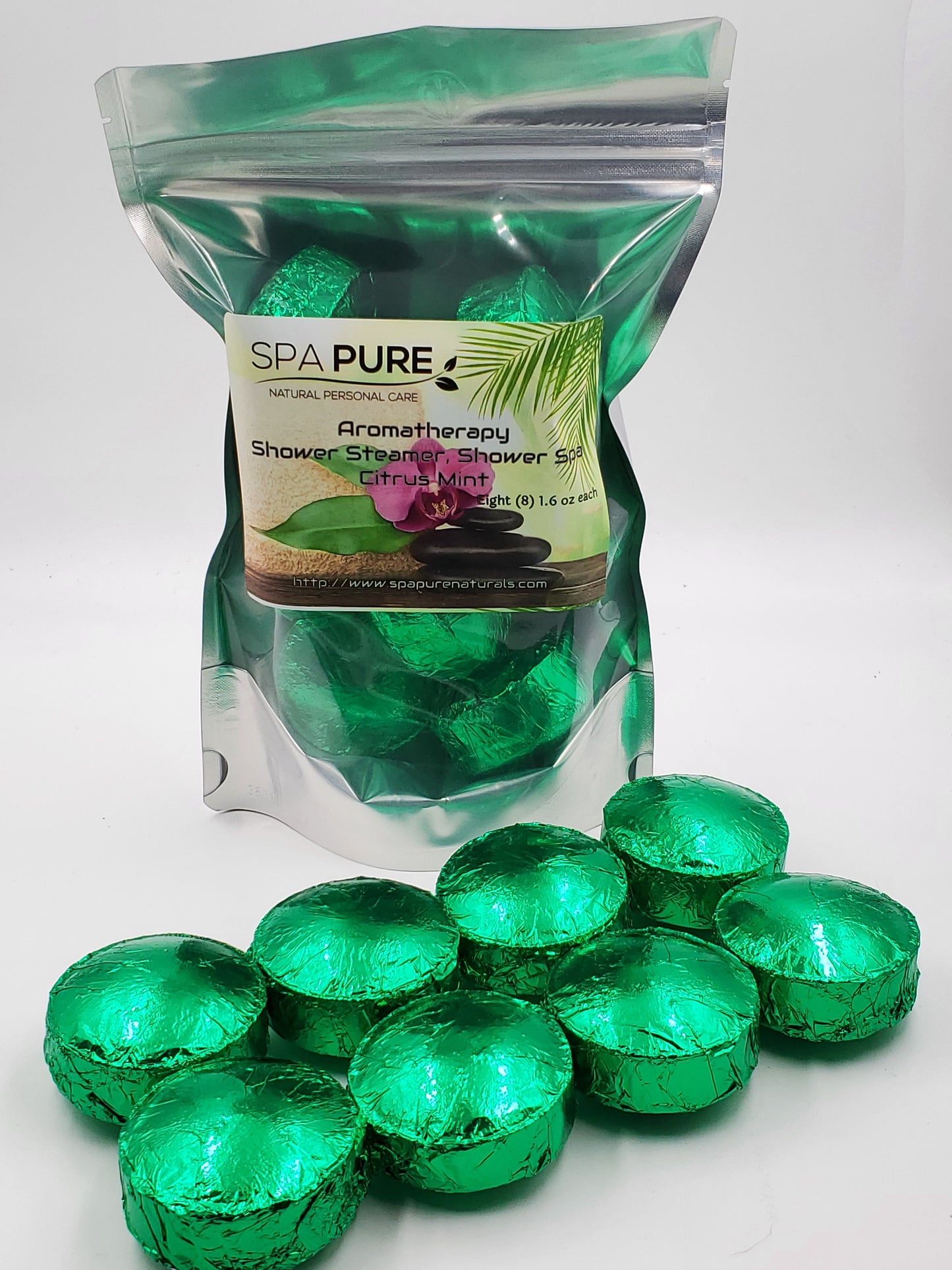 8 Aromatherapy Shower Bombs USA Made, 100% Natural/Organic Essential Oils-Transform your shower-Transform your mood