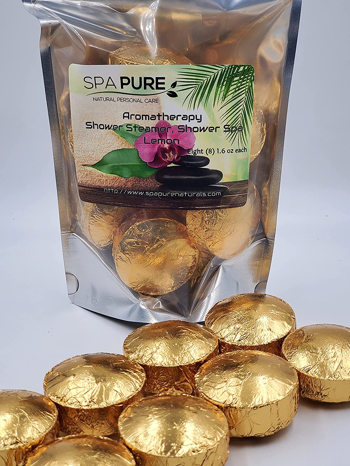 8 Aromatherapy Shower Bombs USA Made, 100% Natural/Organic Essential Oils-Transform your shower-Transform your mood