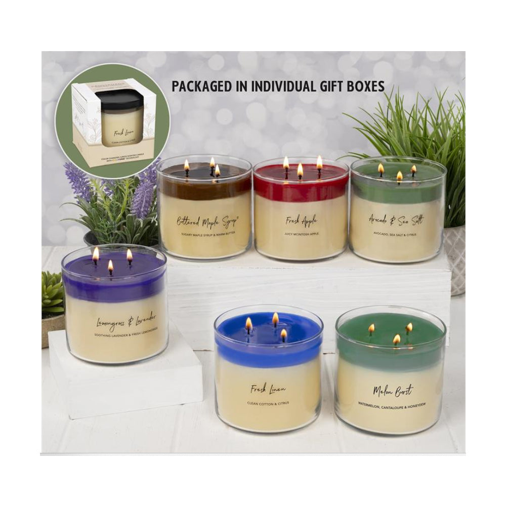 Crossroads Color Changing 3 Wick Jar Candle