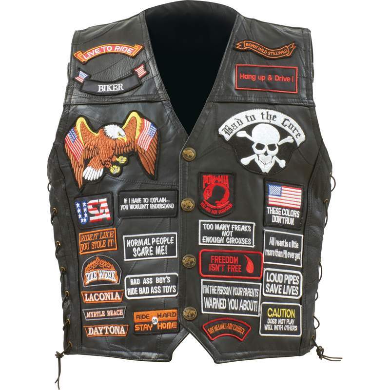 Buf lth vest w/42 patches - 3x