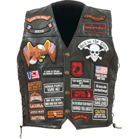 Buf lth vest w/42 patches - 3x