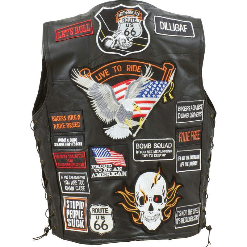 Buf lth vest w/42 patches - 3x