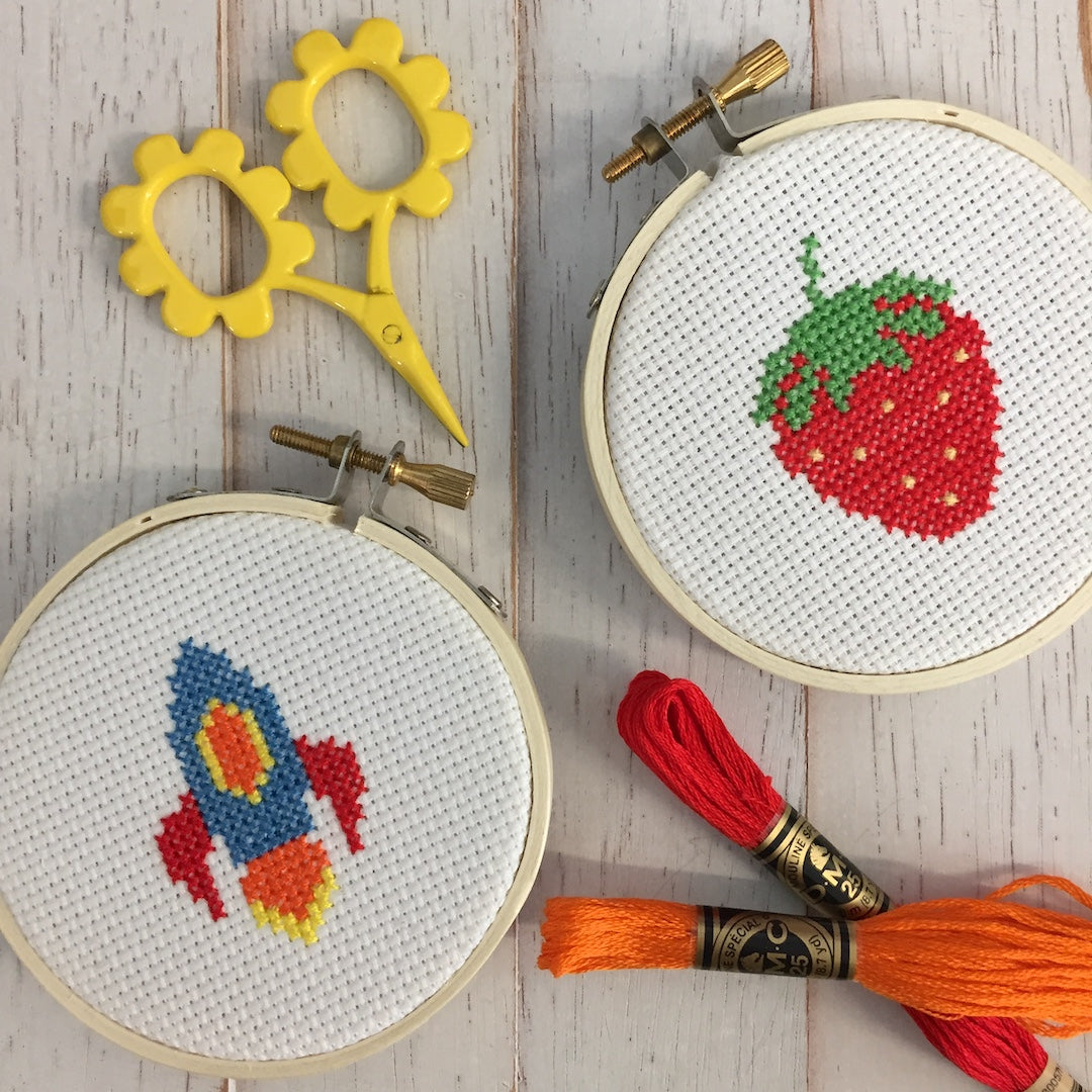 Strawberry Counted Cross Stitch DIY Kit