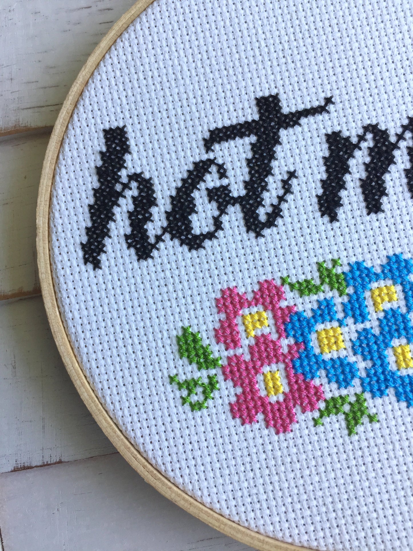 Hot Mess Counted Cross Stitch DIY KIT Intermediate