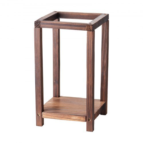 24 Pcs Wooden Wedding Lantern, Cedar Wood and Plastic Wooden Lantern Candle Holder, Rustic Decorative Home Centerpiece Ideal for Wedding Table Party Farmhouse Indoor Decor, Brown