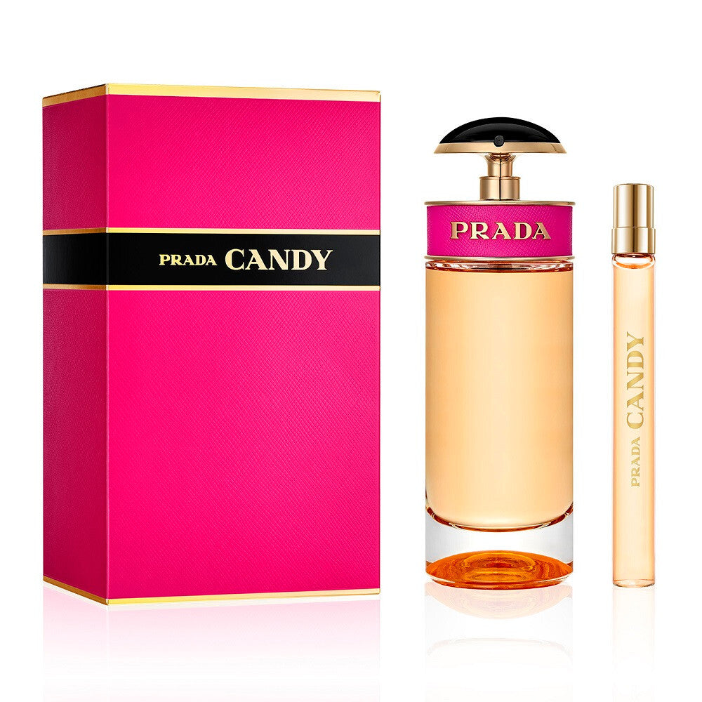 Prada candy 2 pcs set: 2.7 eau de parfum spray + 0.33 eau de parfum spray (travel)