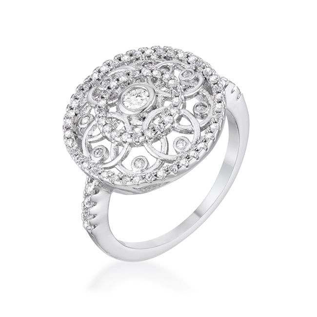 .5 Ct Interlocking Circles Ring with CZ Size 5