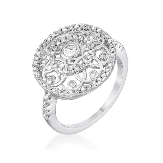 .5 Ct Interlocking Circles Ring with CZ Size 5