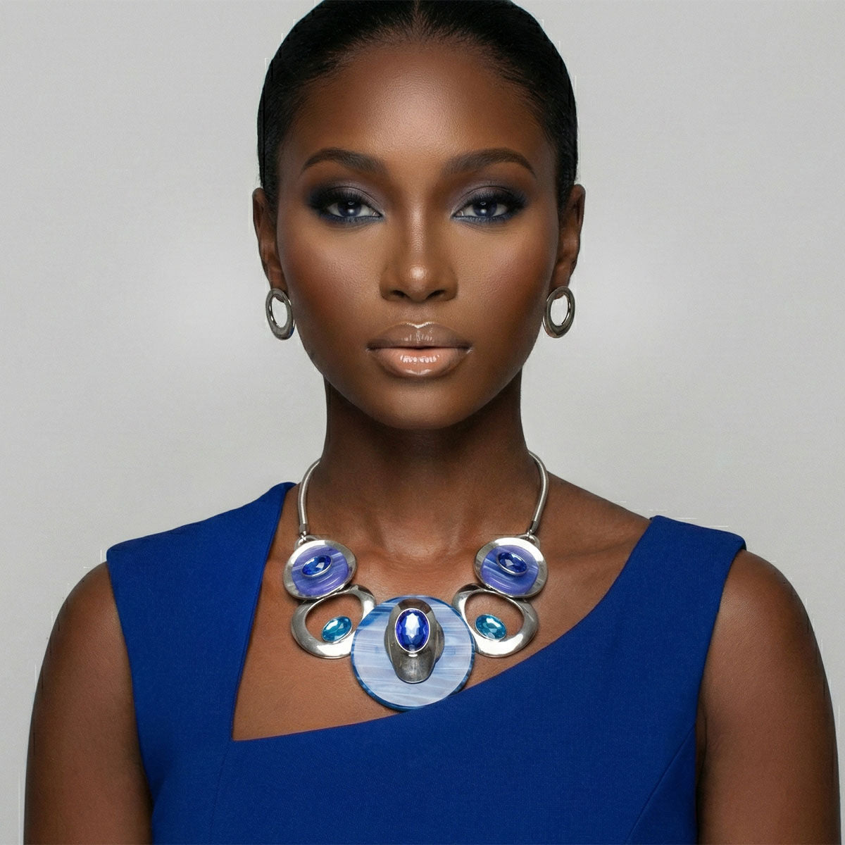 Blue Swirl Circular Set