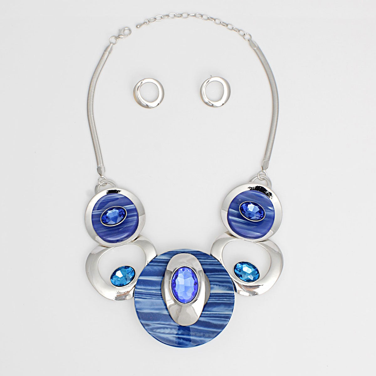 Blue Swirl Circular Set