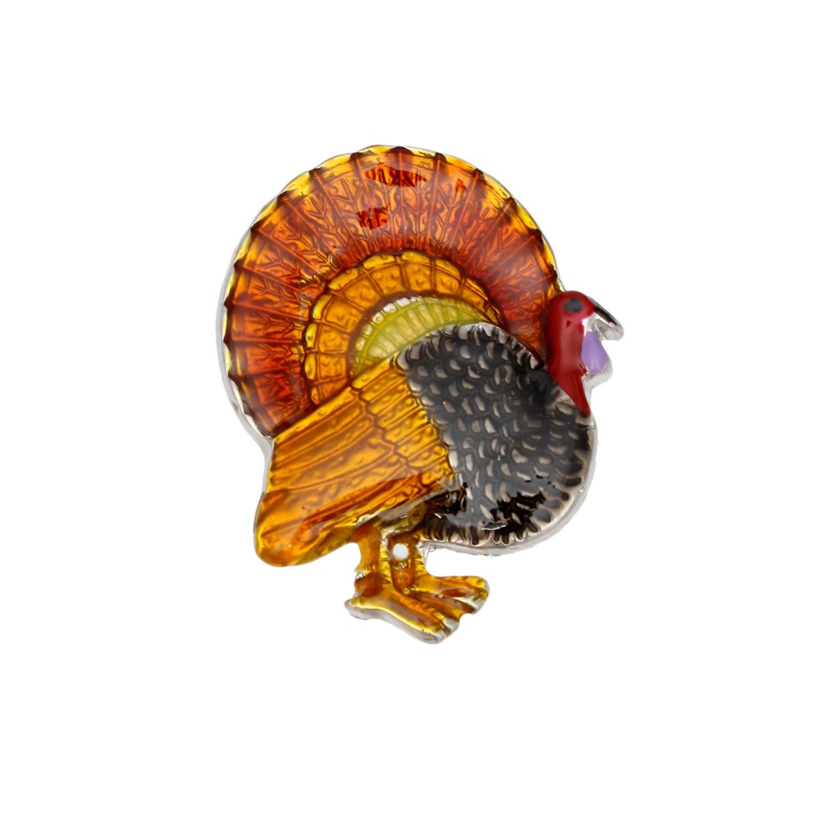 Brooch Thanksgiving Turkey Fall Pin for Women