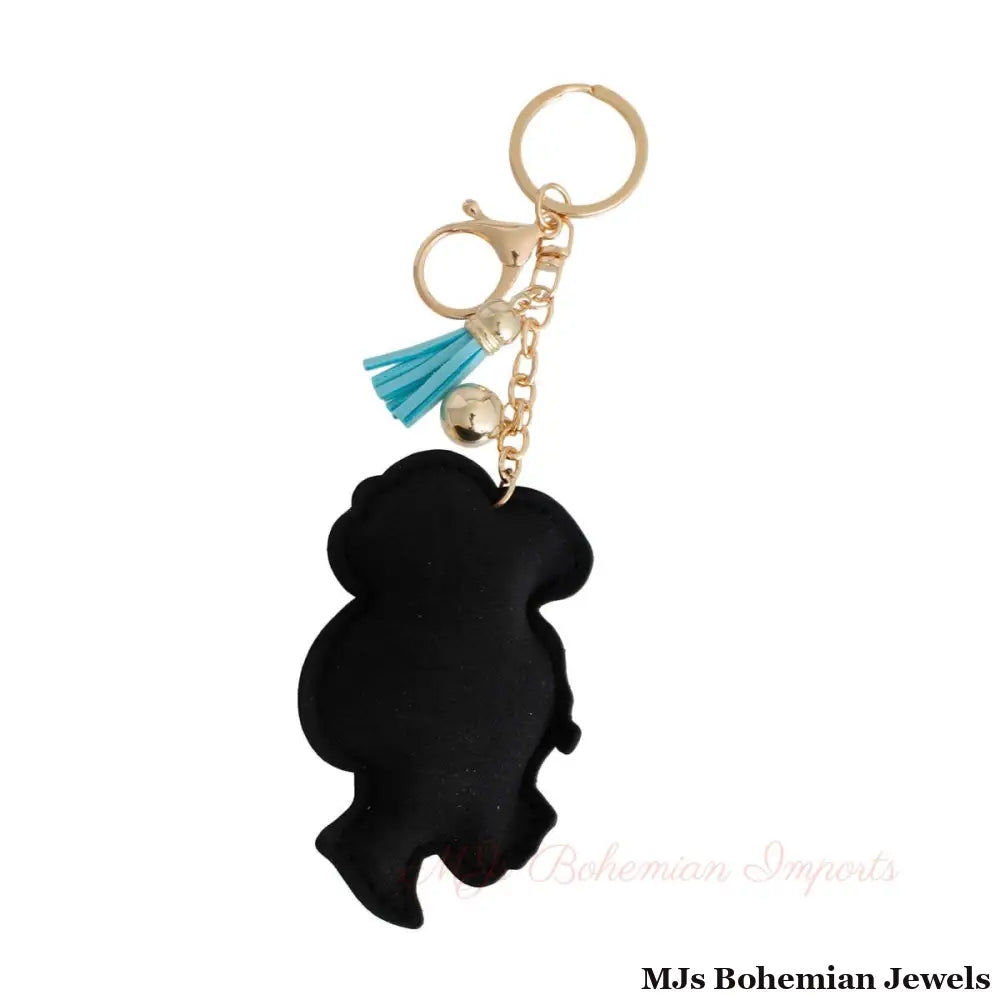 Aqua Turban Woman Keychain