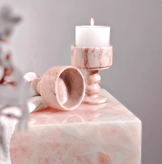 Natural Marble Aromatherapy Diffuser Candle Holder Ornament