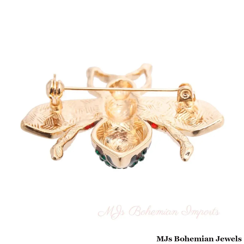 Bee-lieve in Style: Rhinestone Brooch