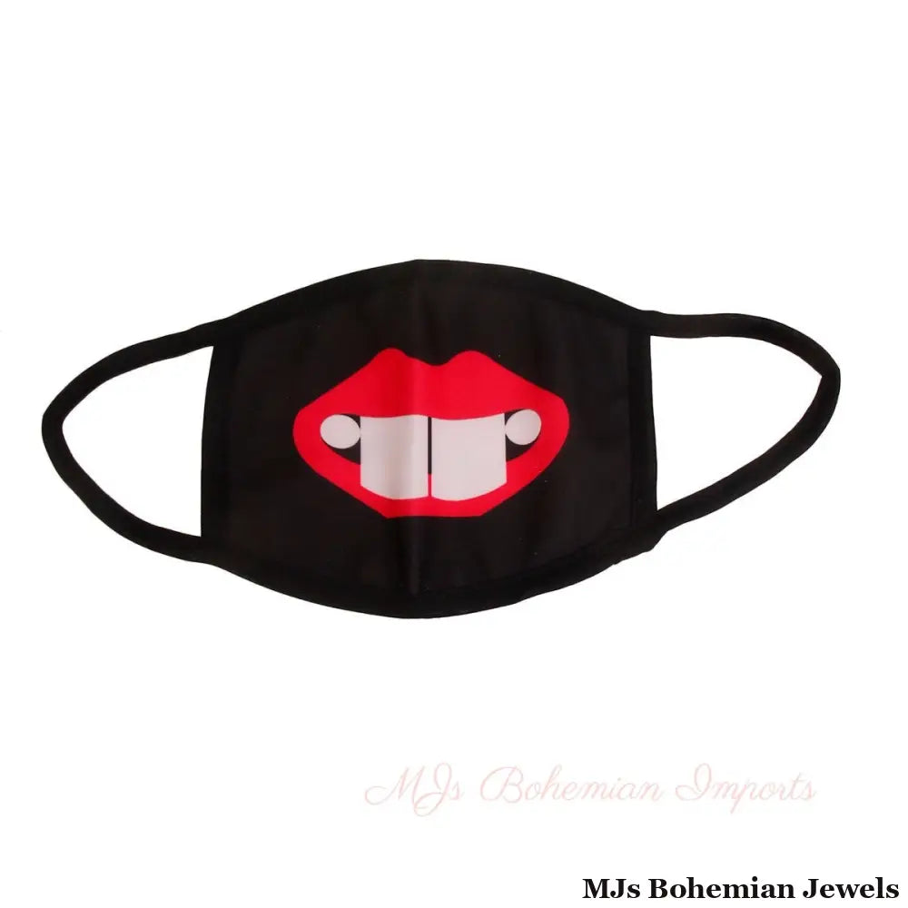 Black Goofy Mouth Mask