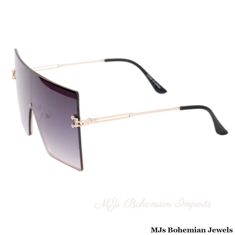 Black Gradient Square Visors