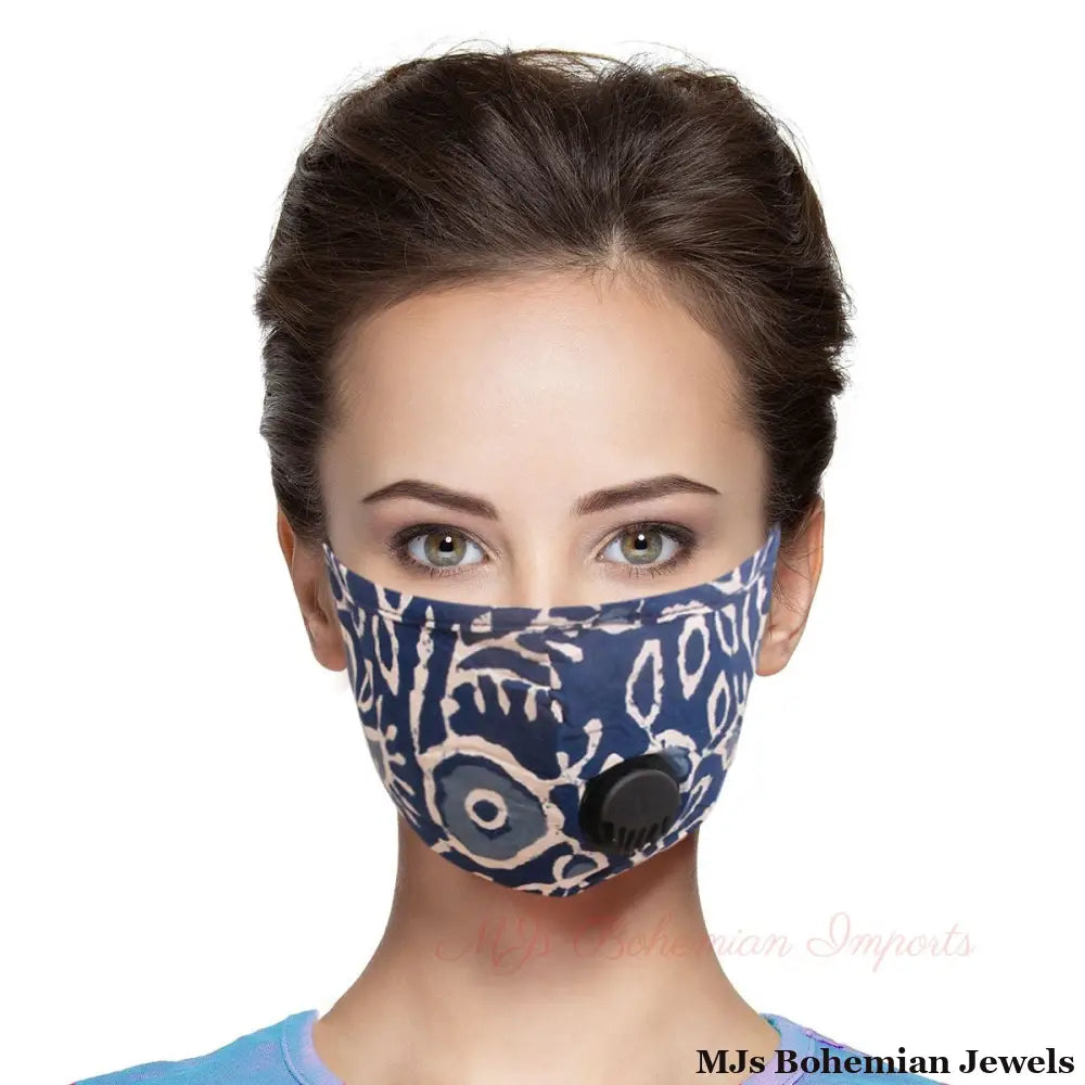 Blue Cheetah Filter Mask