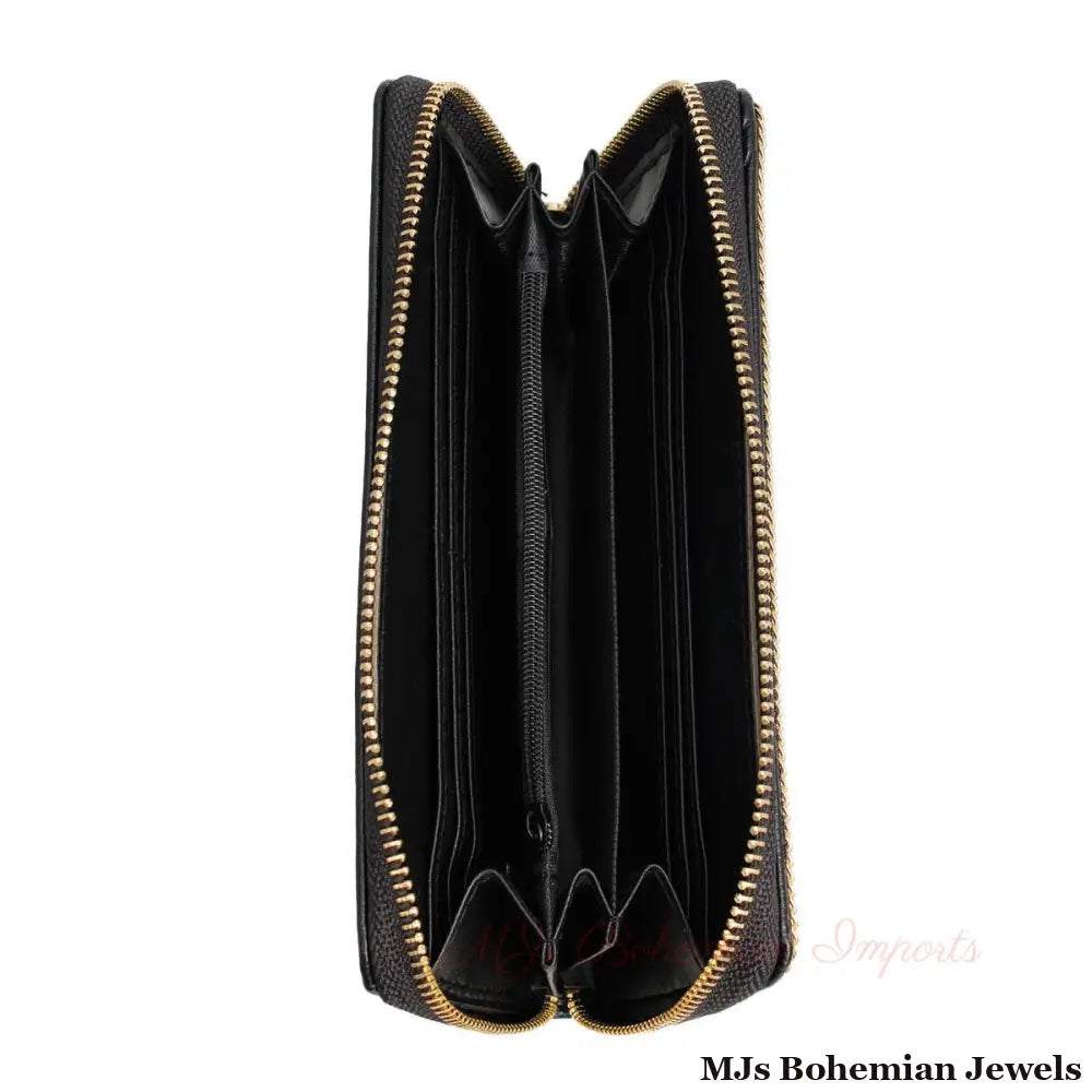 Blue Evil Eye Beaded Wallet