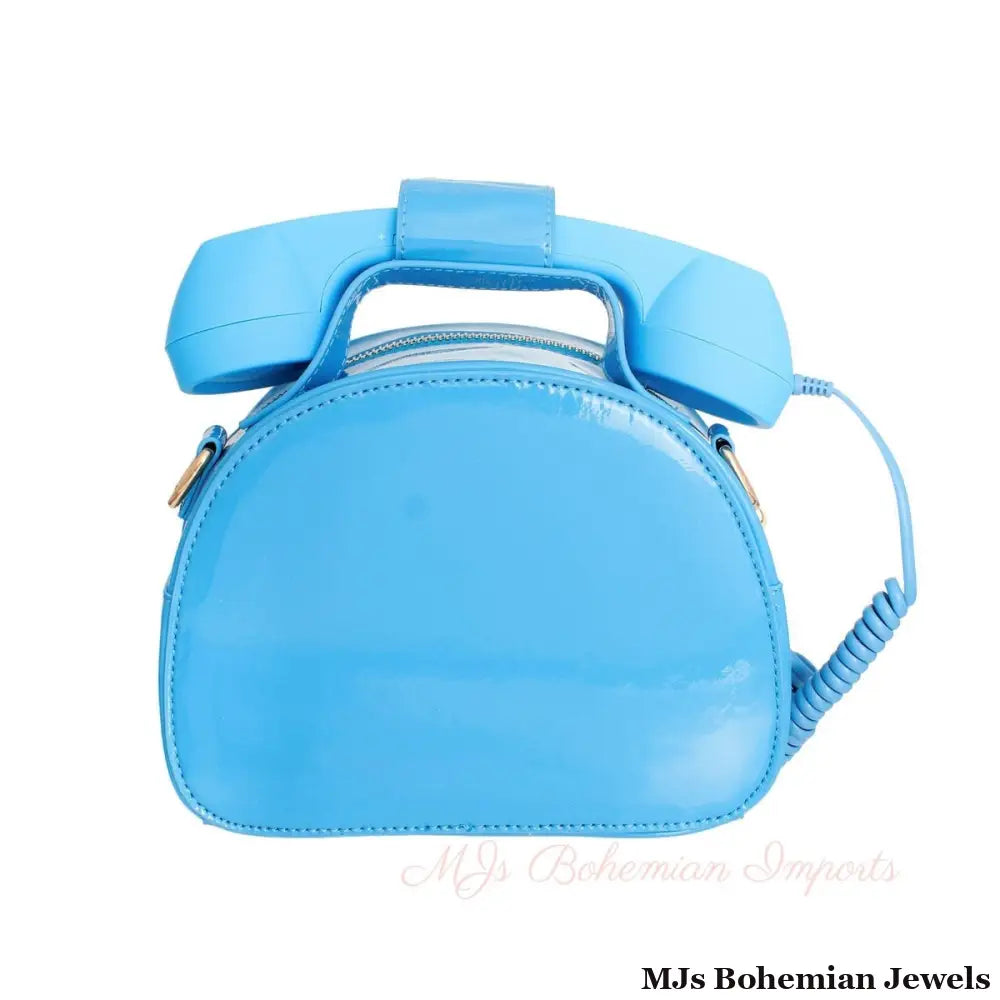 Blue Rotary Phone AUX Bag