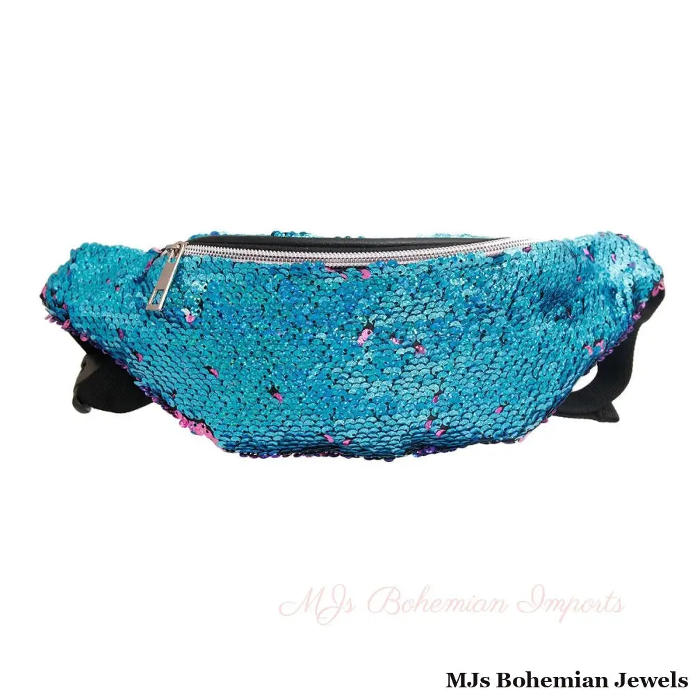 Blue to Purple Sequin Fanny Pack