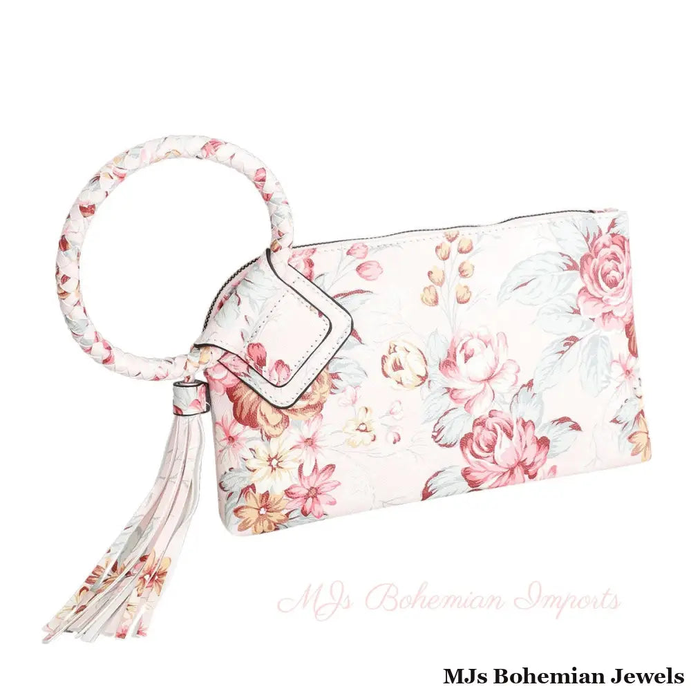 Blush FLoral Bangle Clutch
