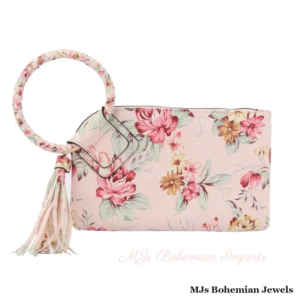 Blush FLoral Bangle Clutch