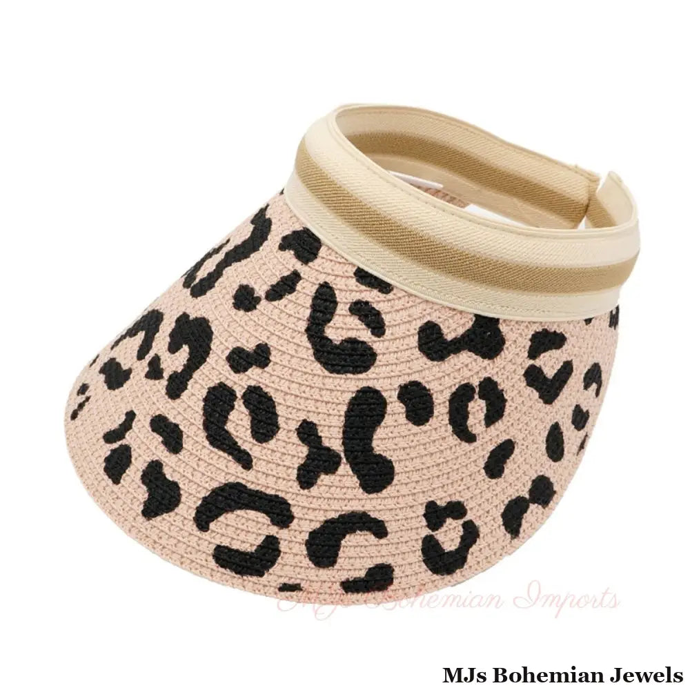 Blush Leopard Visor Hat