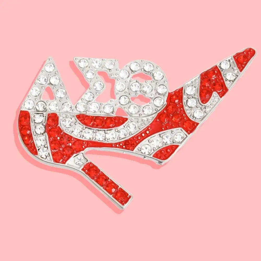Brooch Delta Sigma Sorority Heel Pin for Women