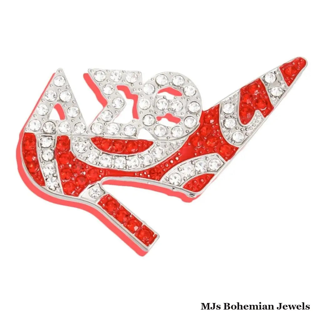 Brooch Delta Sigma Sorority Heel Pin for Women