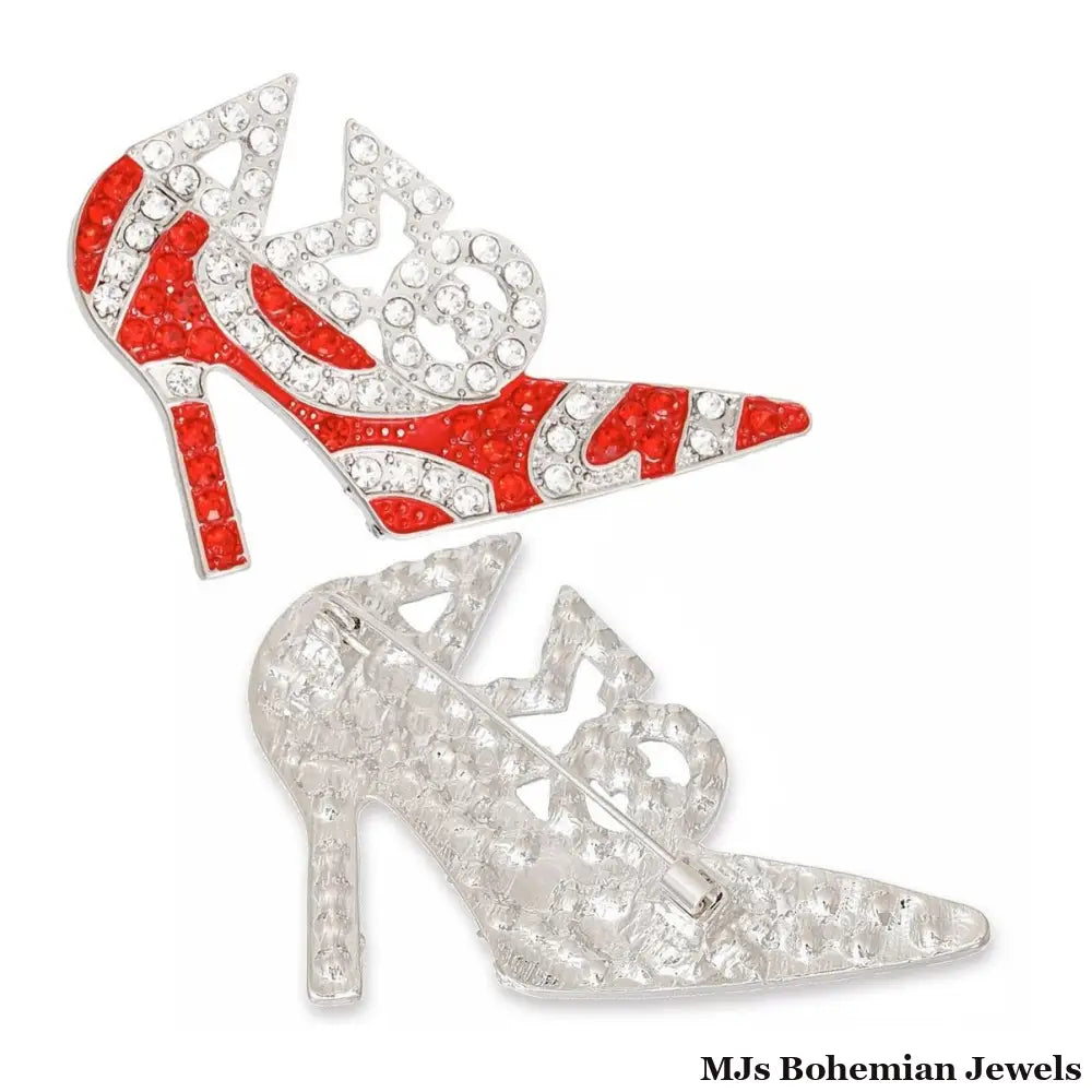 Brooch Delta Sigma Sorority Heel Pin for Women