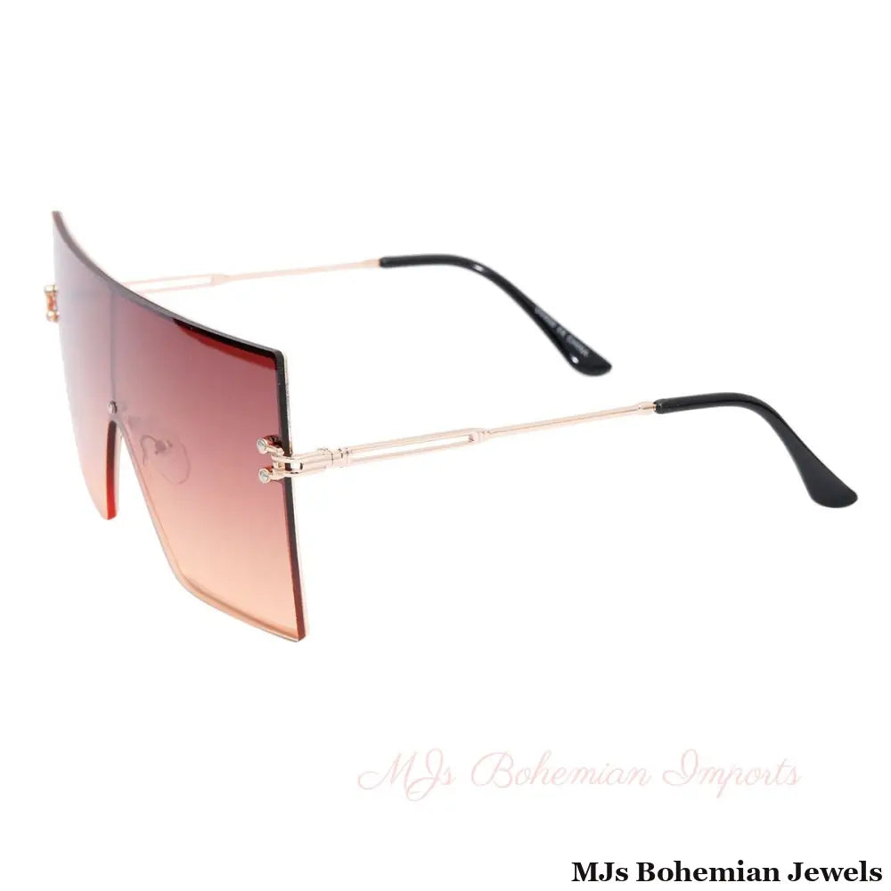 Brown Gradient Square Visors