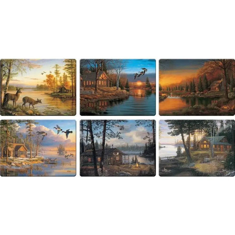 Cabin Scenes Cutting Board Assorted Priced Each