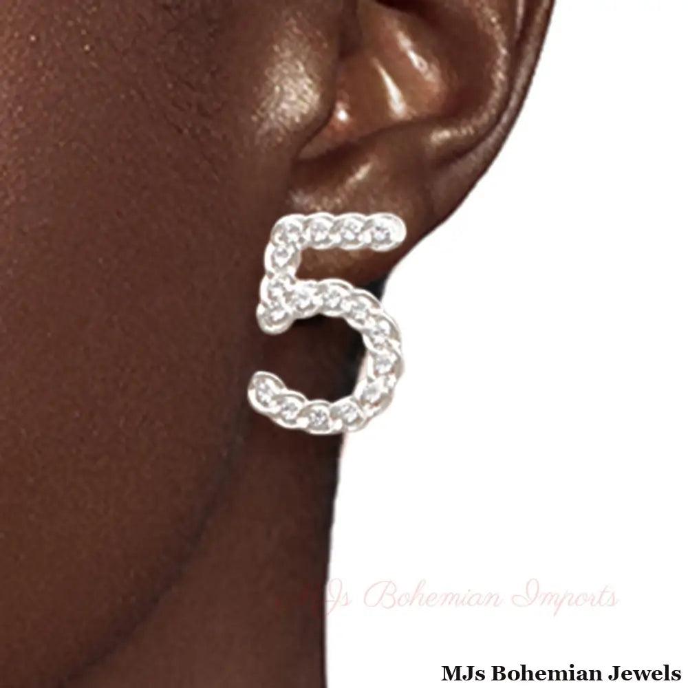 Chic Trio: Designer-Inspired Silver Earring Set