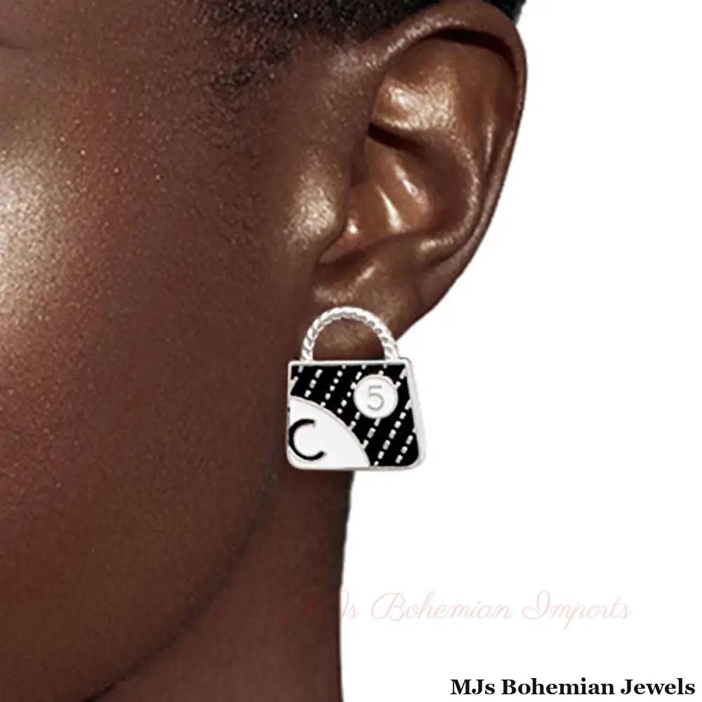 Chic Trio: Designer-Inspired Silver Earring Set