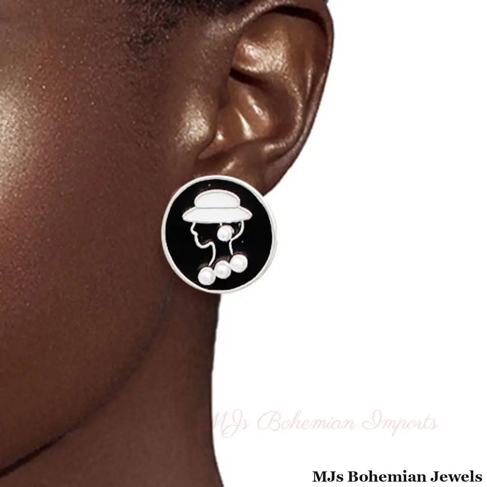 Chic Trio: Designer-Inspired Silver Earring Set