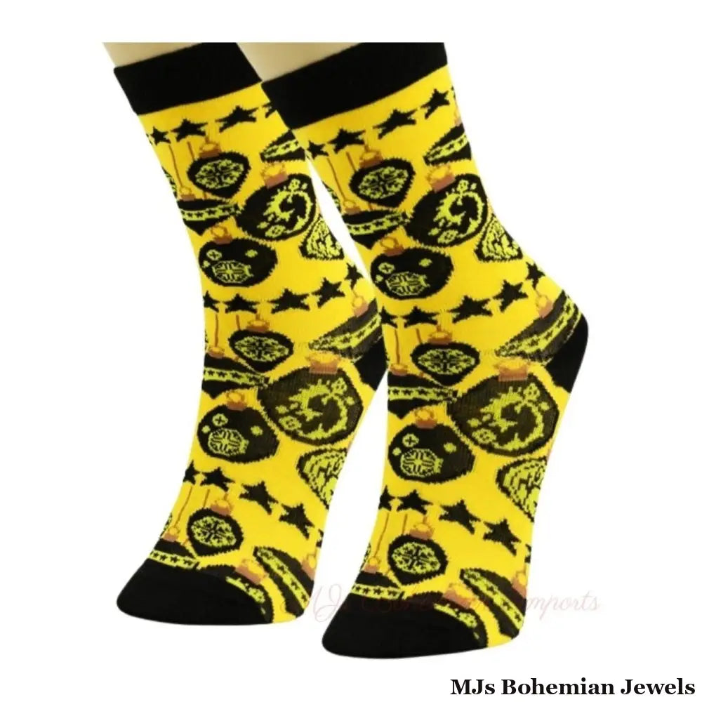 Christmas Ornament Crew Socks 3 Pcs