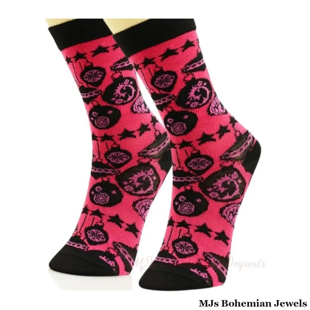 Christmas Ornament Crew Socks 3 Pcs