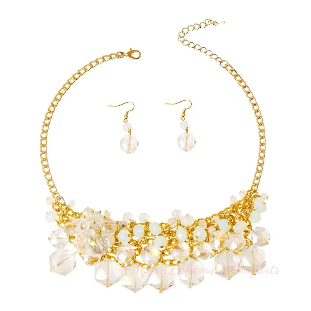 Clustered Bead Necklace Set