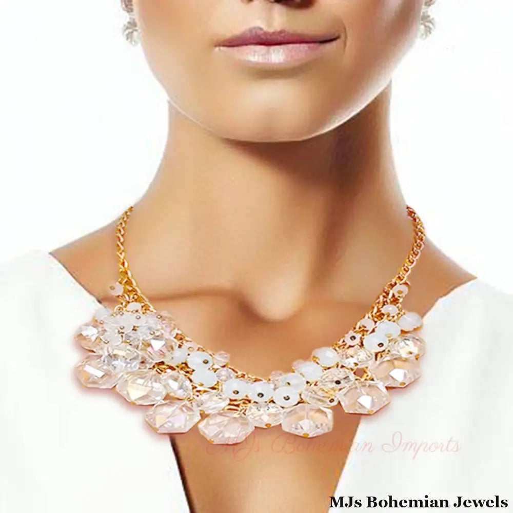 Clustered Bead Necklace Set