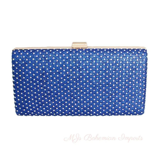 Clutch Hard Case Royal Blue Bag for Women