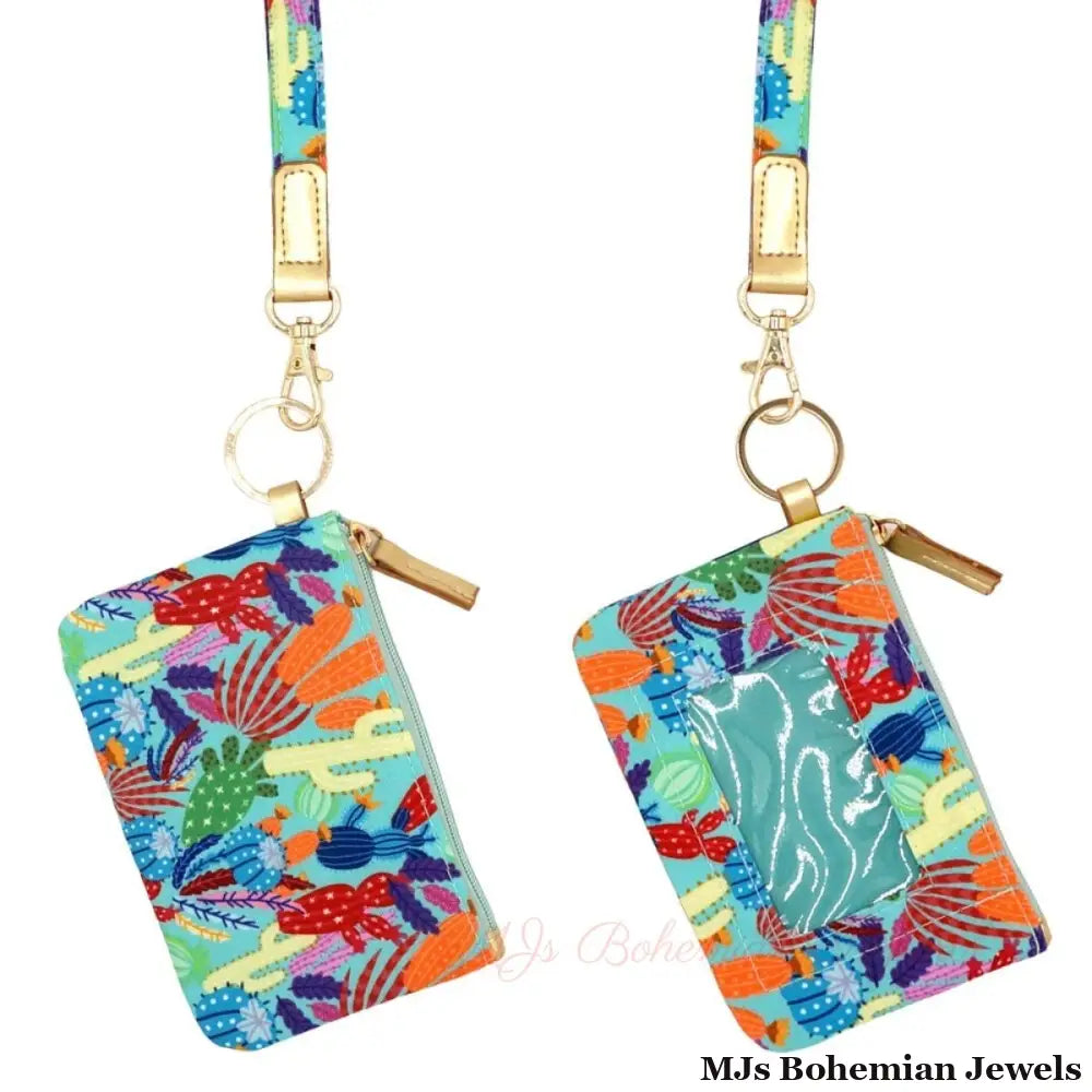 Colorful Cactus ID Wallet