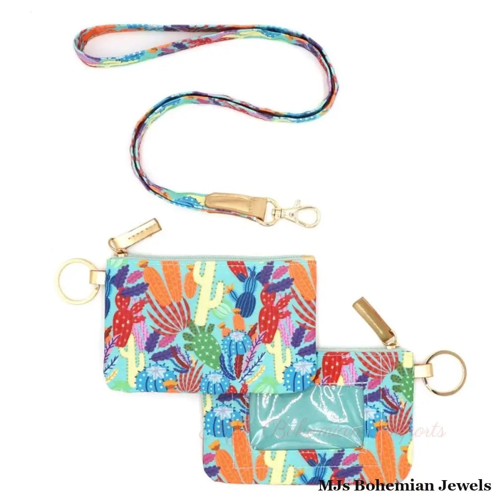 Colorful Cactus ID Wallet