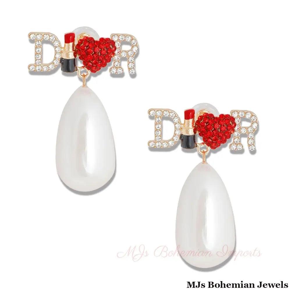 Cream Pearl Dangles - Bespoke Couture Elegance