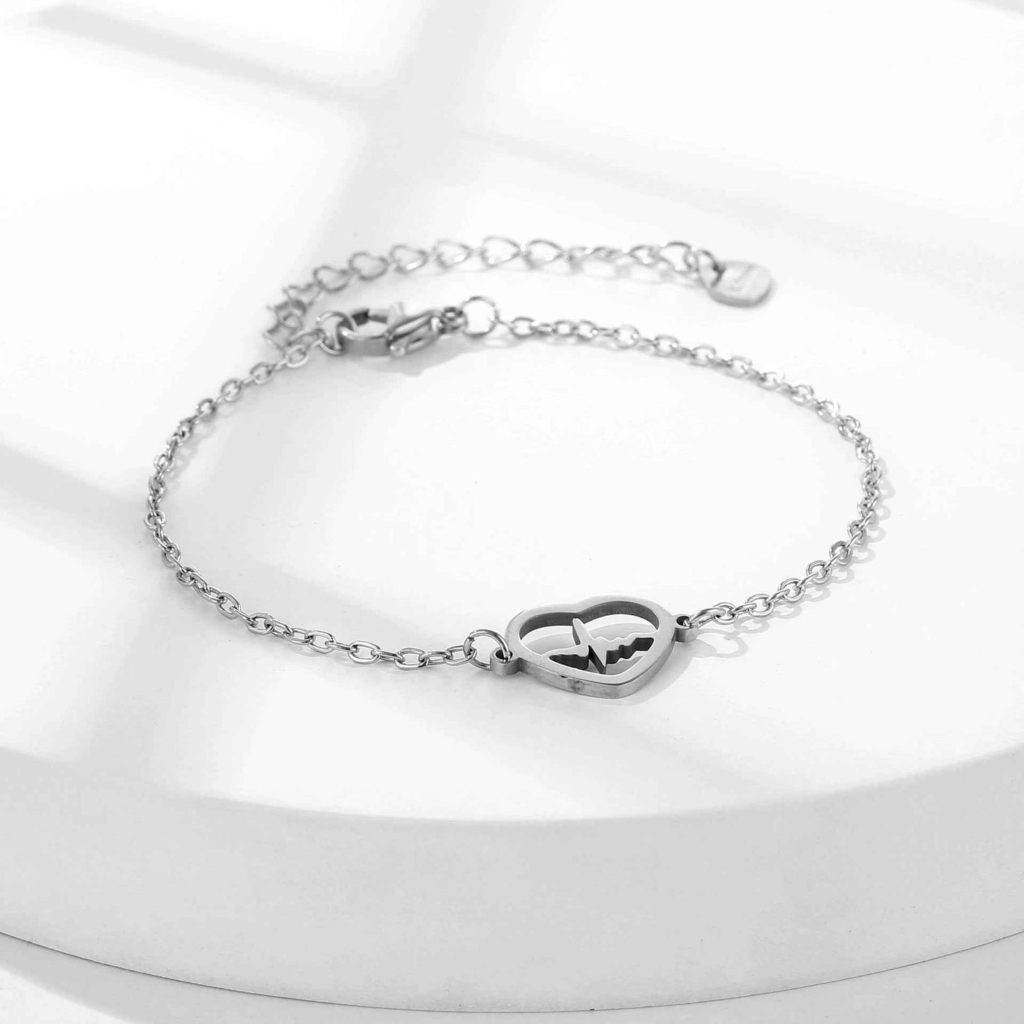 Women's ECG Titanium Steel Bracelet - Stylish Health Accessory in Gold and Silver for Women