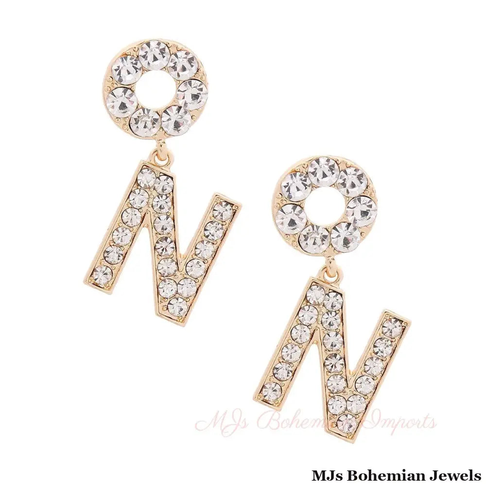 Dripping in Gold: Dangling N Earrings
