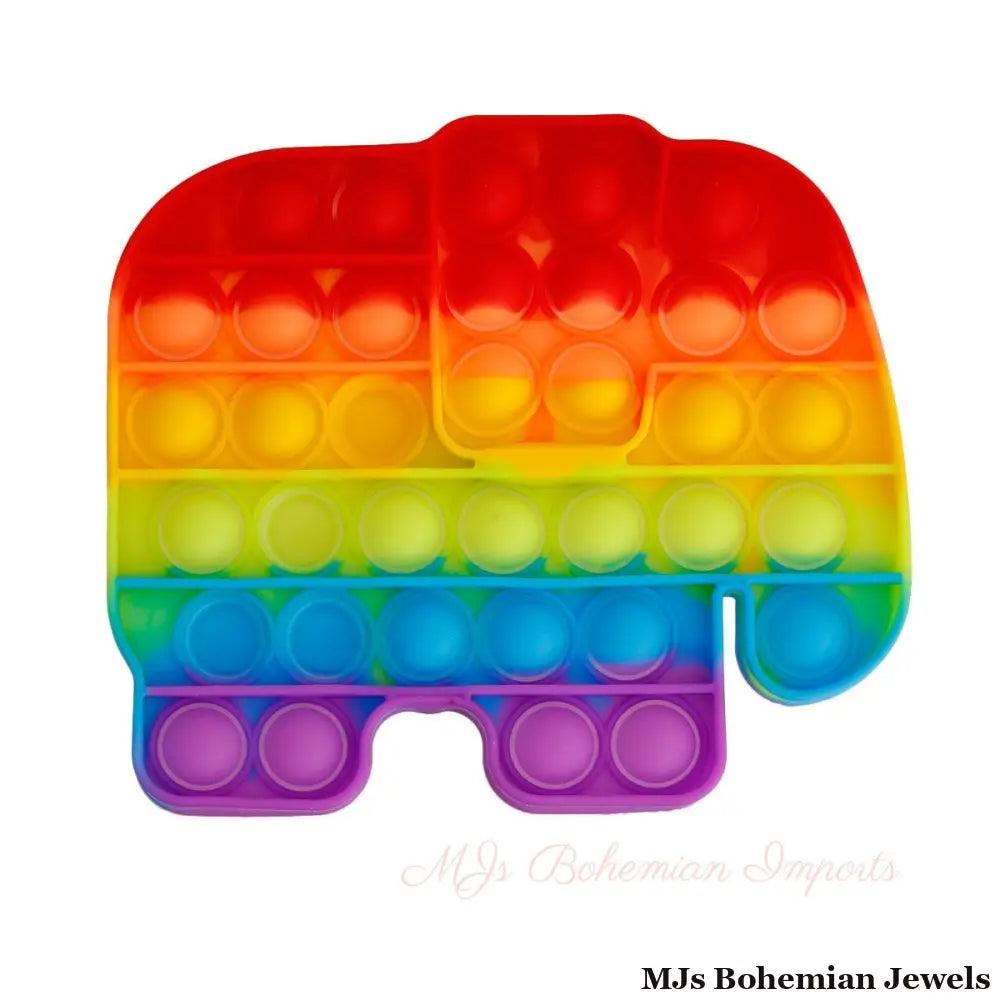 Elephant Push Pop Bubble Fidget Toy