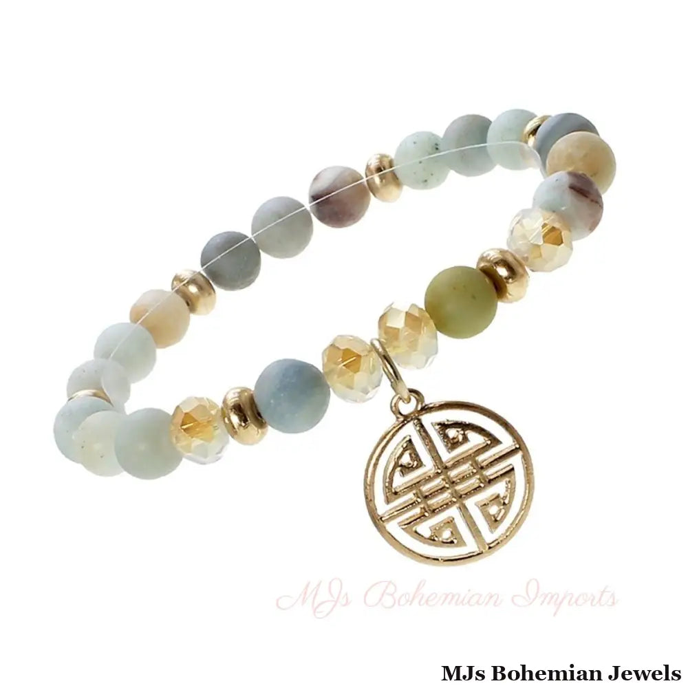 Four Blessings Multi Natural Stone Bracelet