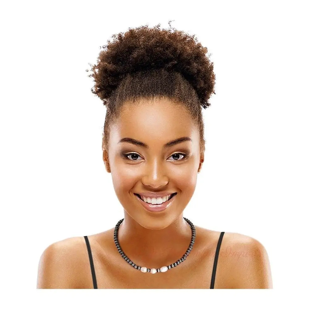 Freshwater Pearl Faux Navajo Necklace